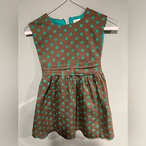 Mini Boden girls polka dot dress size 4-5.